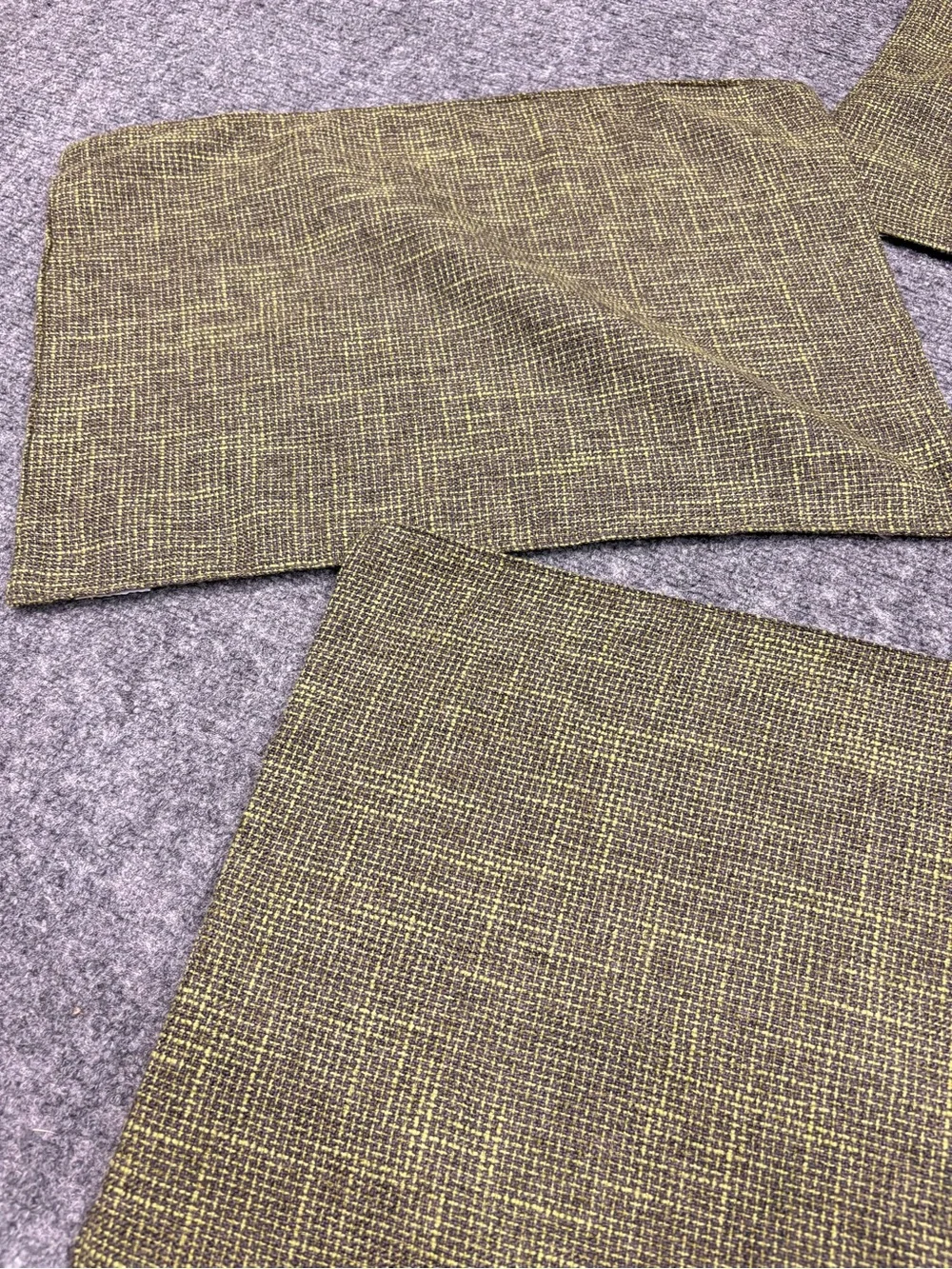 Textured Kevin Textiles Placemats Double Layer Protects Table